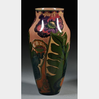 Zuid Holland Gouda Pottery High Glaze Floor Vase