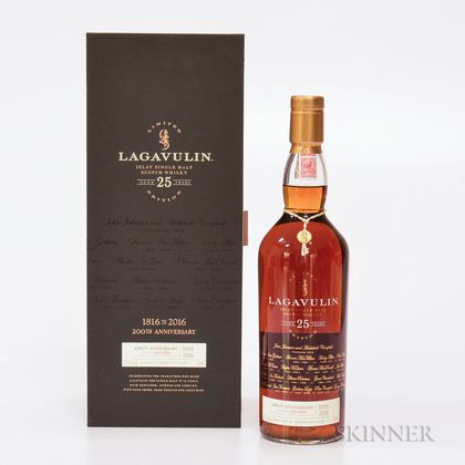 Lagavulin 200th Anniversary 25 Years Old, 1 750ml bottle (pc) 
