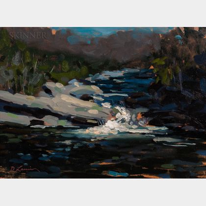 David Lussier (American, b. 1959) River Landscape