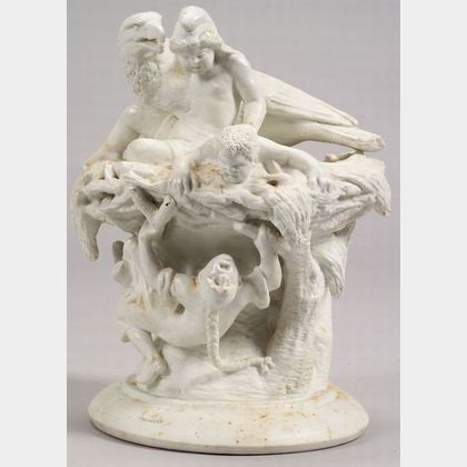 Parian Ware Allegorical Figural Group