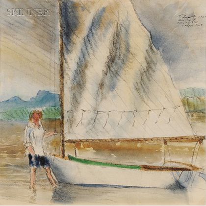 Theodore Lux Feininger (American, b. 1910) Westport Point