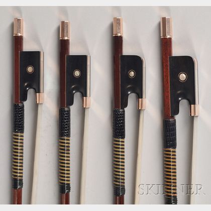 A Quartet of Gold Mounted Bows