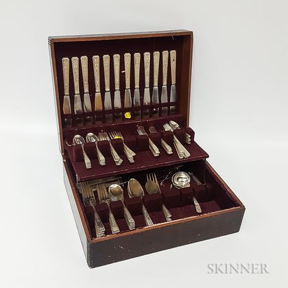 Lunt "Chased Classic" Sterling Silver Partial Flatware Set