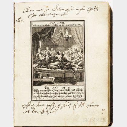 Weigel, Christoph (1654-1725) Bound Engravings from Biblia Ectypa , c. 1695.