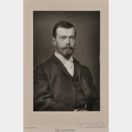 W. & D. Downey Studio (English, active c. 1860-1910) Tsarevich Nicholas Alexandrovich