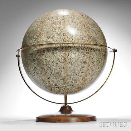 Denoyer-Geppert 16-inch Visual Relief Lunar Globe