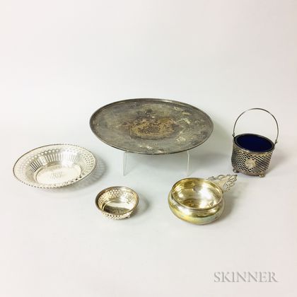 Five Pieces of Sterling Silver Hollowware