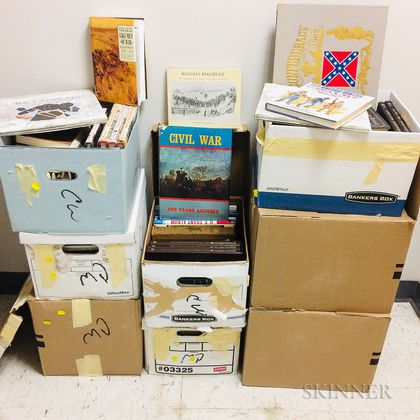 Eight Boxes of Mostly Civil War-era Books