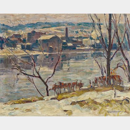 John Fulton Folinsbee (American, 1892-1972) River Landscape