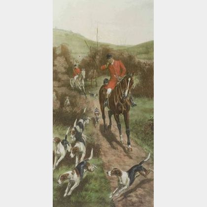 After Fores, publishers (British, 19th/20th Century) Pair of Hunting Prints: Gone Away