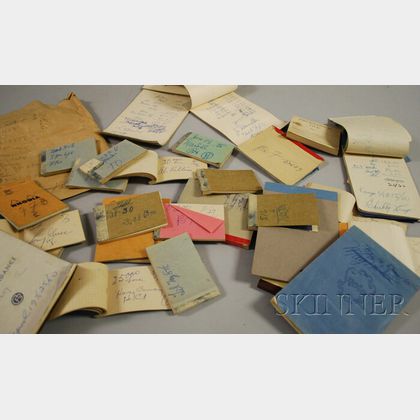 Lot of 1940s-1950s Duke Ellington and Orchestra Members Signed Pay Receipt Pads and IOUs