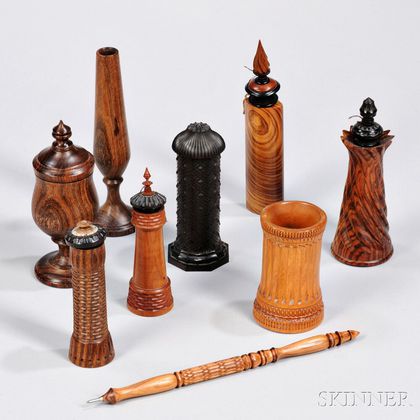 Collection of Ornamentally Turned Objects