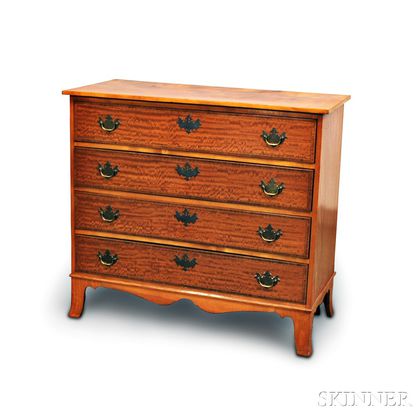 Federal-style Inlaid Cherry Chest of Drawers