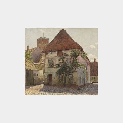 Gunnar Widforss (American, 1879-1934) The Old House, Denmark