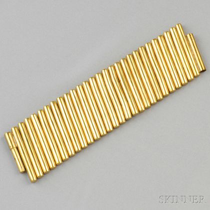 Brass "Bullet" Bracelet, Robert Lee Morris