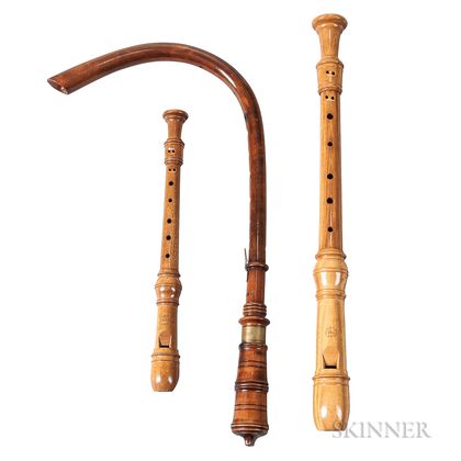 Crumhorn and Two Recorders