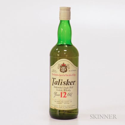 Talisker 12 Years Old, 1 750ml bottle 