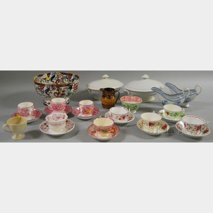 Twenty-eight Pieces of Assorted English Ceramic Tableware