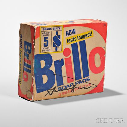Andy Warhol (American, 1928-1987) Signed Brillo Soap Pads Box