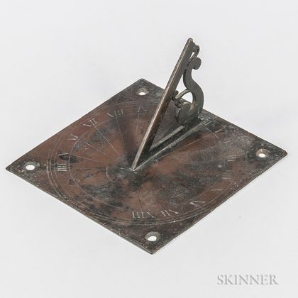 18th/19th Century Bronze Sundial