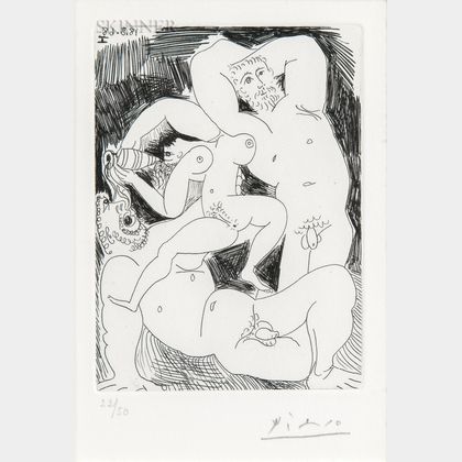 Pablo Picasso (Spanish, 1881-1973) Pourvu qu'on ait l'ivresse...