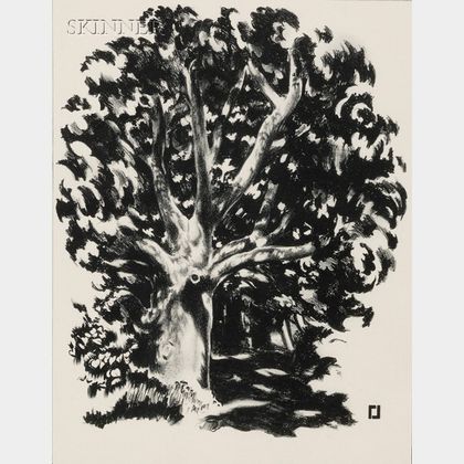 Louis Lozowick (American, 1892-1973) Tree in Sunlight