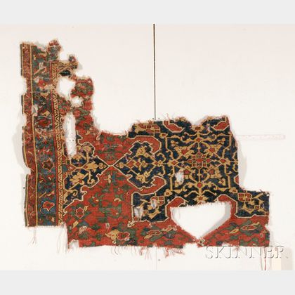 Star Ushak Carpet Fragment