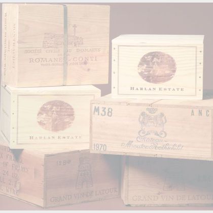 Sassicaia 1998 (1 bt); P. Antico Brunello 1996 (1 bt); Marques de Riscal Reserva Rioja 2000 (1 bt); Opus One 1993 (1 bt),1998 (1 bt...