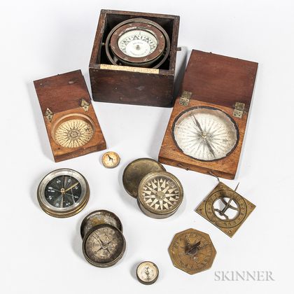 Collection of Compasses and Sundials