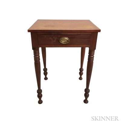 Federal Stained Cherry One-drawer Stand