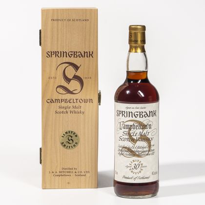 Springbank Limited Edition 30 Years Old, 1 750ml bottle (owc) 