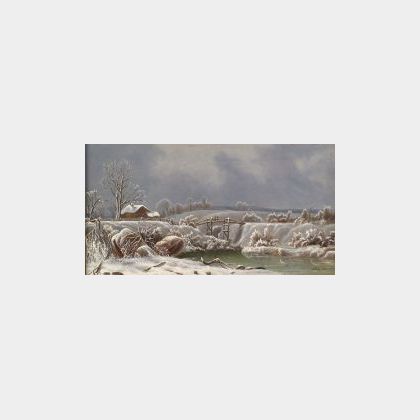 American School, 19th Century Winter Landscape.