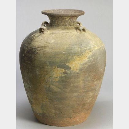 Large Unglazed Khmer Jar