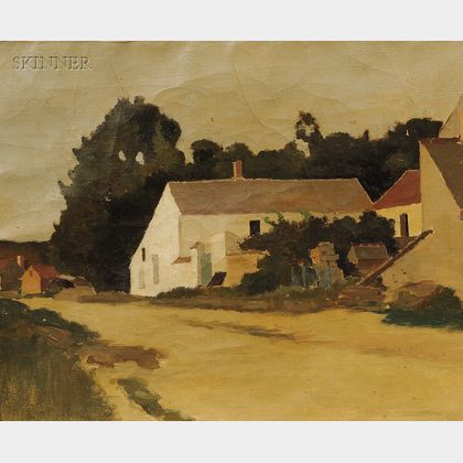 Ada Clifford Murphy (American, fl. 1886-1933) Old Farm House - Montigny France