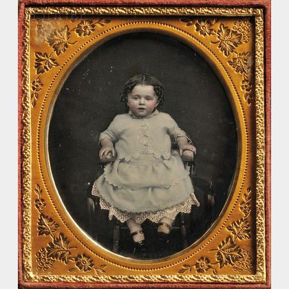 Two 19th Century American School Daguerreotypes: Sixth-plate Daguerreotype of a Child