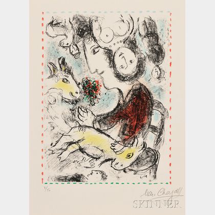 Marc Chagall (Russian/French, 1887-1985) L'Artiste à la chèvre