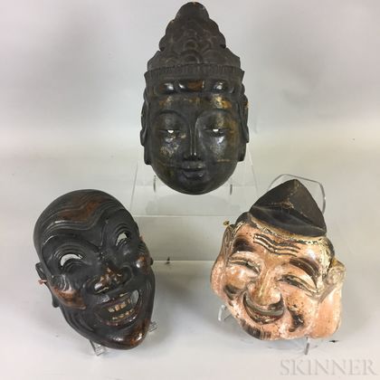 Three Noh Masks