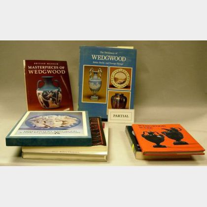 Approximately Sixty-five Wedgwood, British Ceramics, and Glass Related Reference Books. 