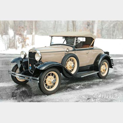 1931 Ford Deluxe Roadster Award Winner