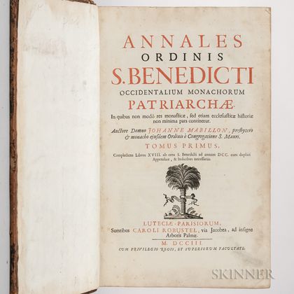 Mabillon, Jean (1632-1707) Annales Ordinis S. Benedicti.