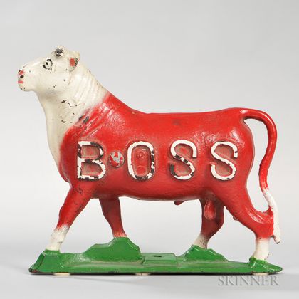 Painted Bull-form "BOSS" Windmill Weight