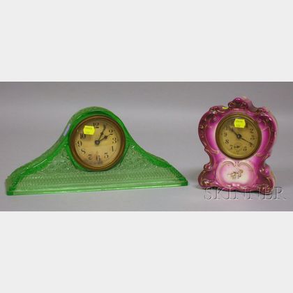 Two Small Boudoir Clocks