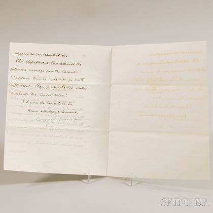 Blaine, James G. (1830-1893) Secretarial Letter Signed, July 2, 1890.