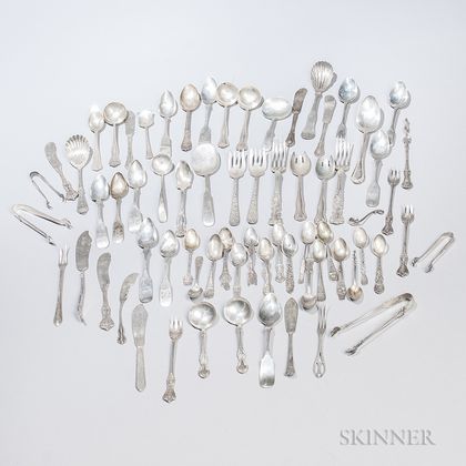 Large Group of Assorted Sterling Silver Flatware