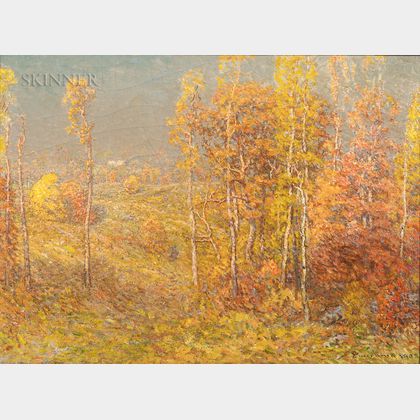 John Joseph Enneking (American, 1841-1916) Autumn Landscape