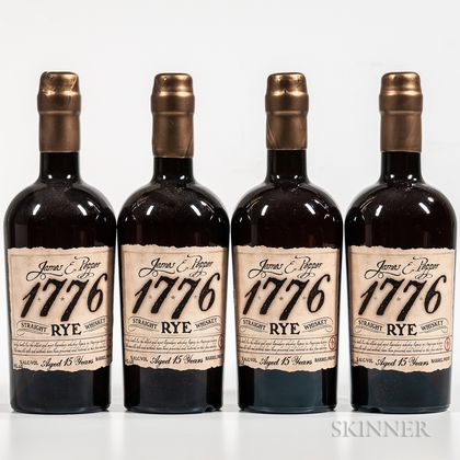 James E Pepper 1776 Rye 15 Years Old, 4 750ml bottles 