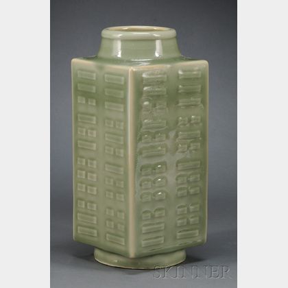 Celadon Cong Vase