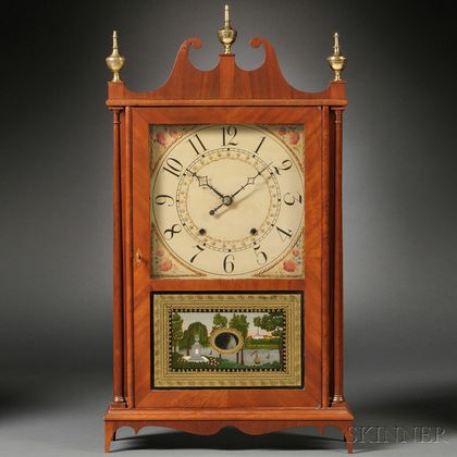 E. Terry & Sons Pillar & Scroll Clock