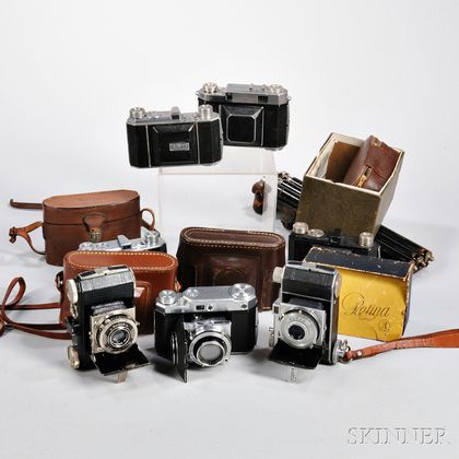 Eleven Kodak Retina Cameras