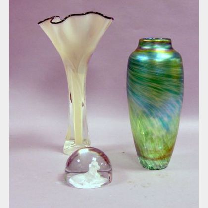 Three Pieces of Contemporary Art Glass